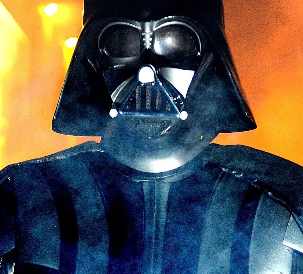 Darth Vader, villain of 'Star Wars: Revenge of the Sith', with smoke